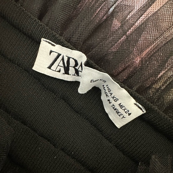 NWOT Zara Tulle Crop Top - Picture 3 of 5